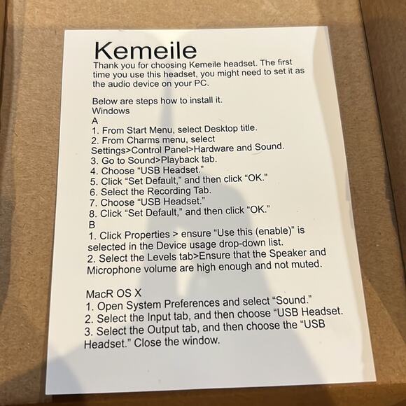 HEADSET USB Single-Sided USB Headset with Microphone, Over-The-Head New in box - Picture 6 of 10